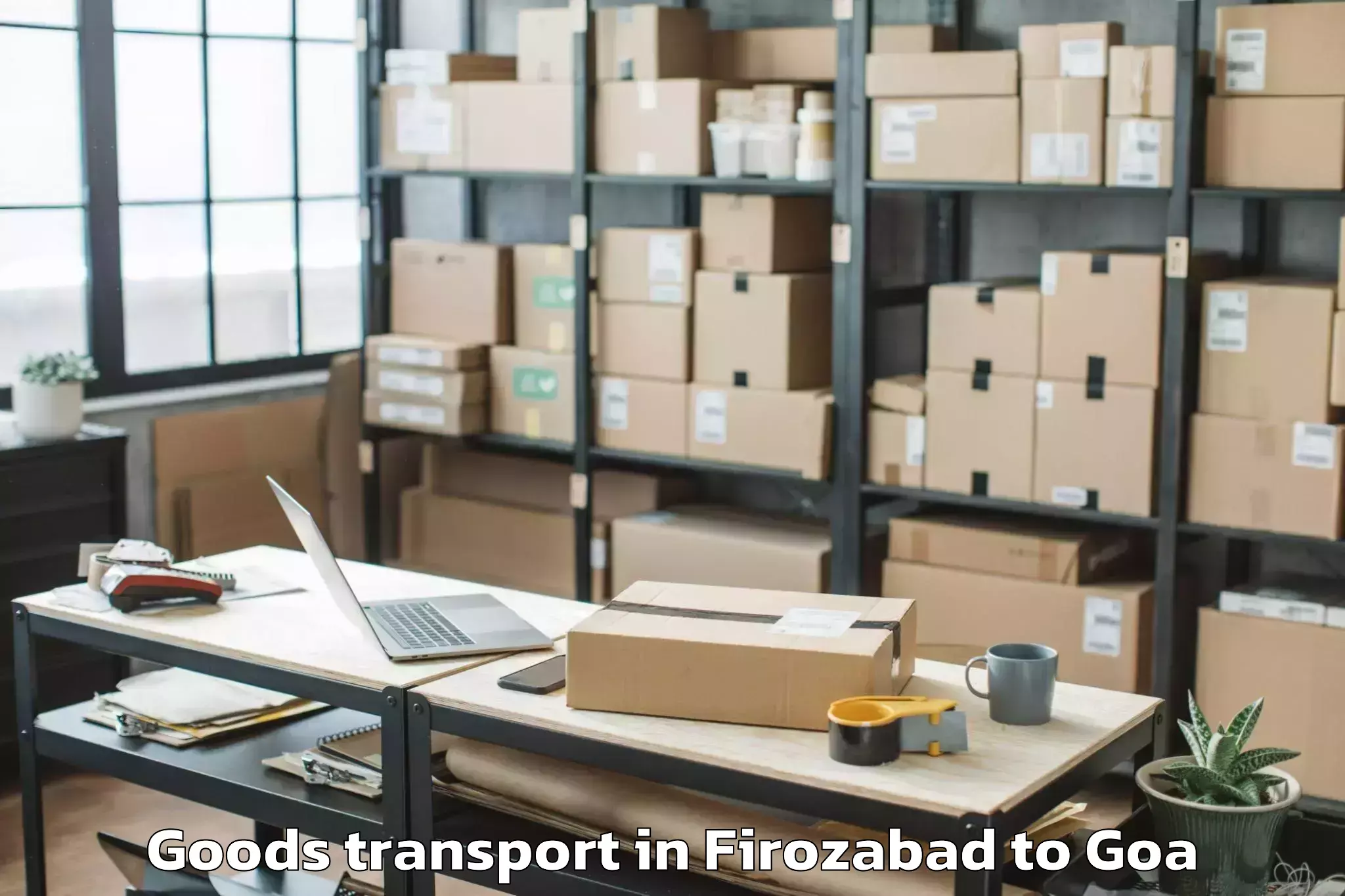 Affordable Firozabad to Mapuca Goods Transport